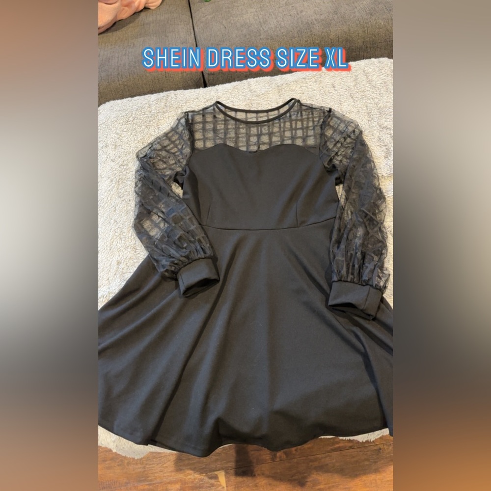 Black dress with sleeves